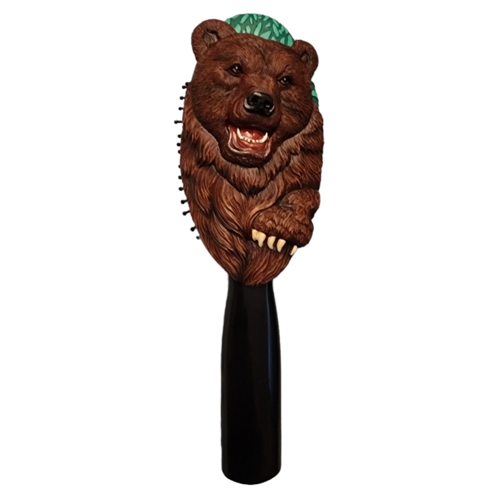 Grizzly Bear 3D Hairbrush NEW - Julie Mac for Pacific Enterprise